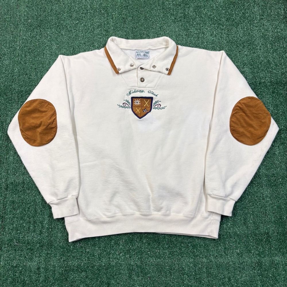 Vintage 90s Mountain Designs Midway Utah Sweatshirt